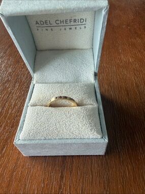 Adel Chefridi 18k Gold Ruby Band